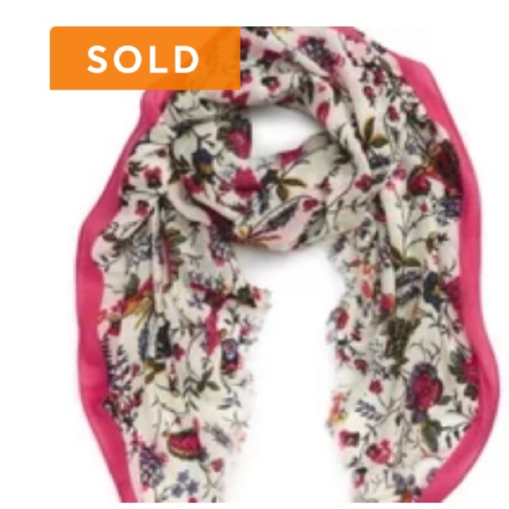 Tory Burch Gabriella Floral Oblong scarf